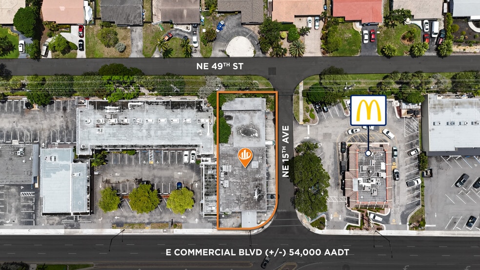 1500 E Commercial Blvd, Fort Lauderdale, FL à vendre - Photo du bâtiment - Image 2 de 13