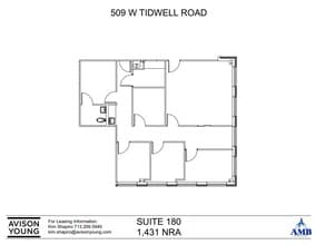 509 W Tidwell Rd, Houston, TX for lease Floor Plan- Image 1 of 2