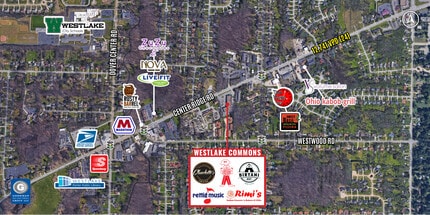 26443-26583 Center Ridge Rd, Westlake, OH - Aérien  Vue de la carte - Image1