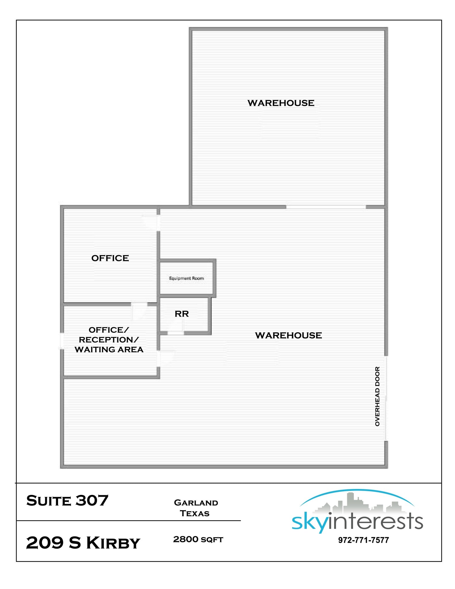 209 S Kirby St, Garland, TX à louer Plan de site- Image 1 de 1