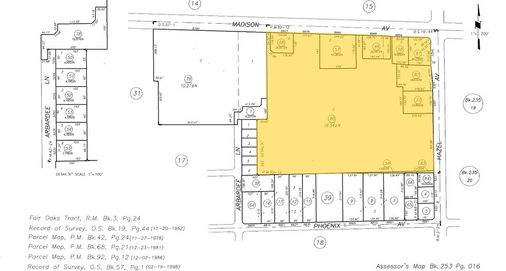 8894 Madison Ave, Fair Oaks, CA à vendre - Plan cadastral - Image 3 de 3