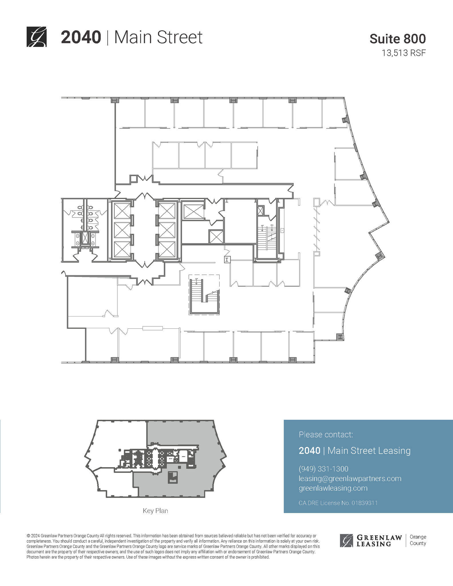 2040 Main St, Irvine, CA for lease Floor Plan- Image 1 of 2