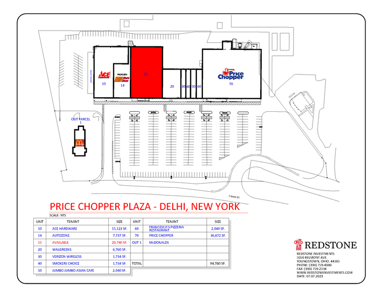 3 Main St, Delhi, NY for lease - Site Plan - Image 2 of 7