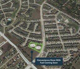 Greens Prairie Trail & Royder Rd, College Station, TX - AERIAL map view