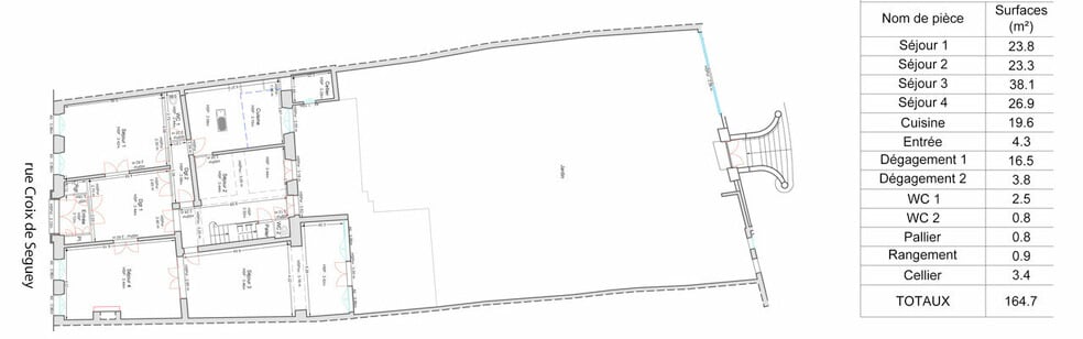 113 Rue Croix De Seguey, Bordeaux for sale - Floor Plan - Image 2 of 7
