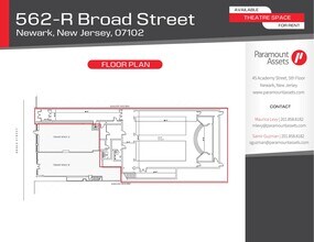 562-564 Broad St, Newark, NJ for lease Floor Plan- Image 1 of 3