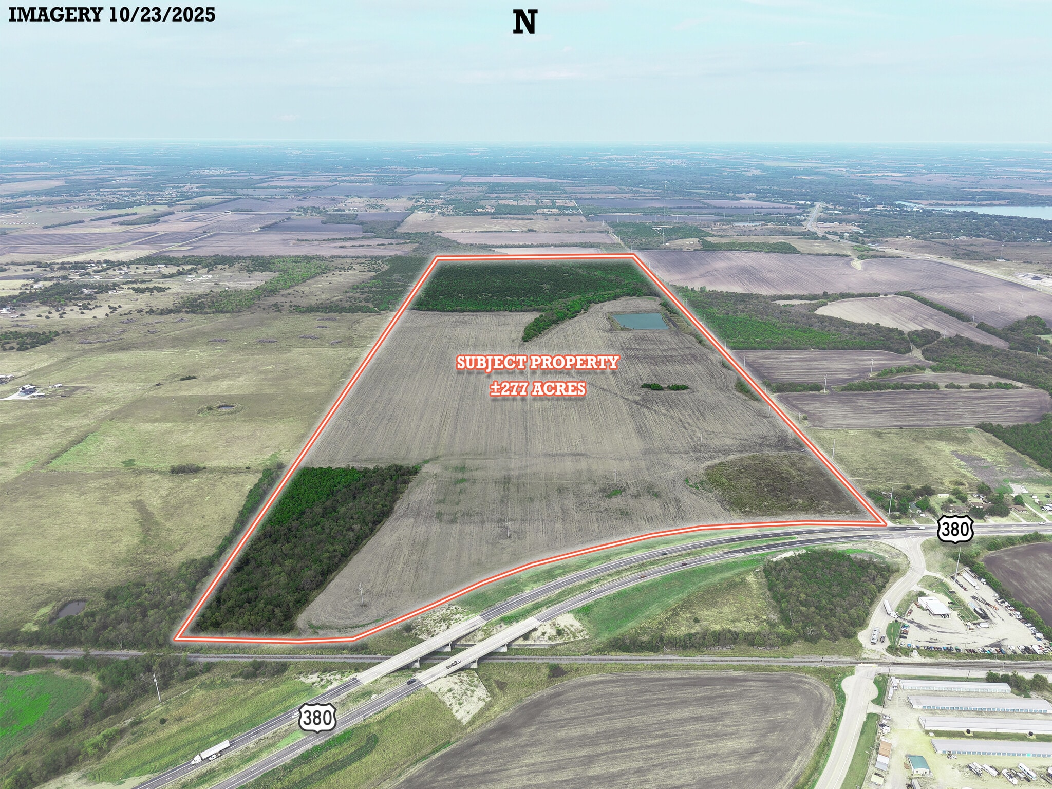 NWC 380 & CR 1086 hwy, Greenville, TX à vendre Aérien- Image 1 de 3