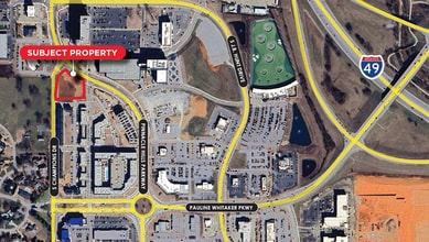 S Pinnacle Hills Pky & S Champions Dr, Rogers, AR - AERIAL  map view - Image1