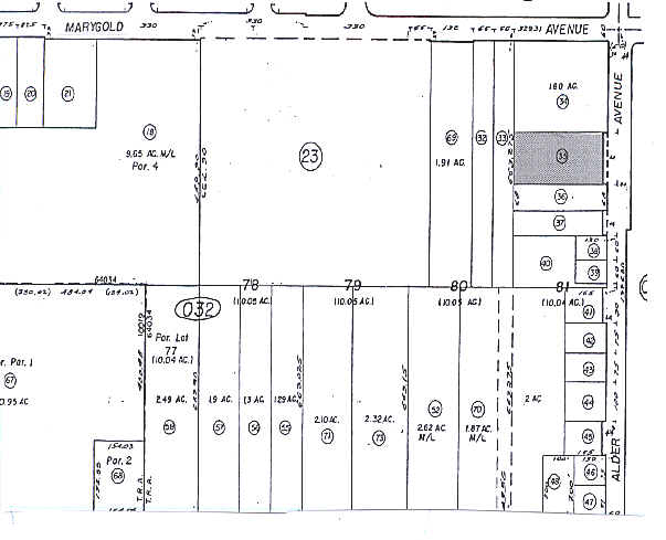 9950 Alder Ave, Bloomington, CA à louer - Plan cadastral - Image 2 de 3