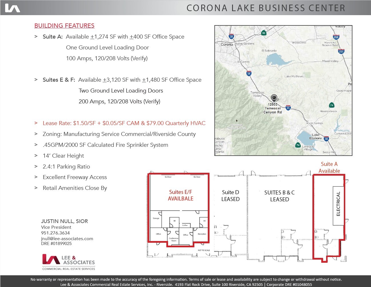 12847 Temescal Canyon Rd, Corona, CA for lease Floor Plan- Image 1 of 1