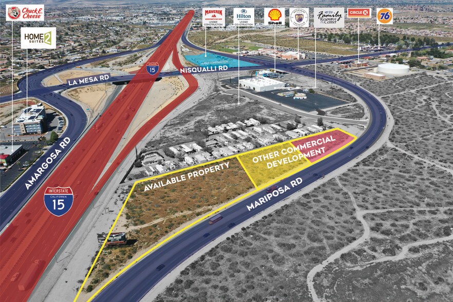 Mariposa Road and Locust Avenue, Victorville, CA for sale - Aerial - Image 2 of 6