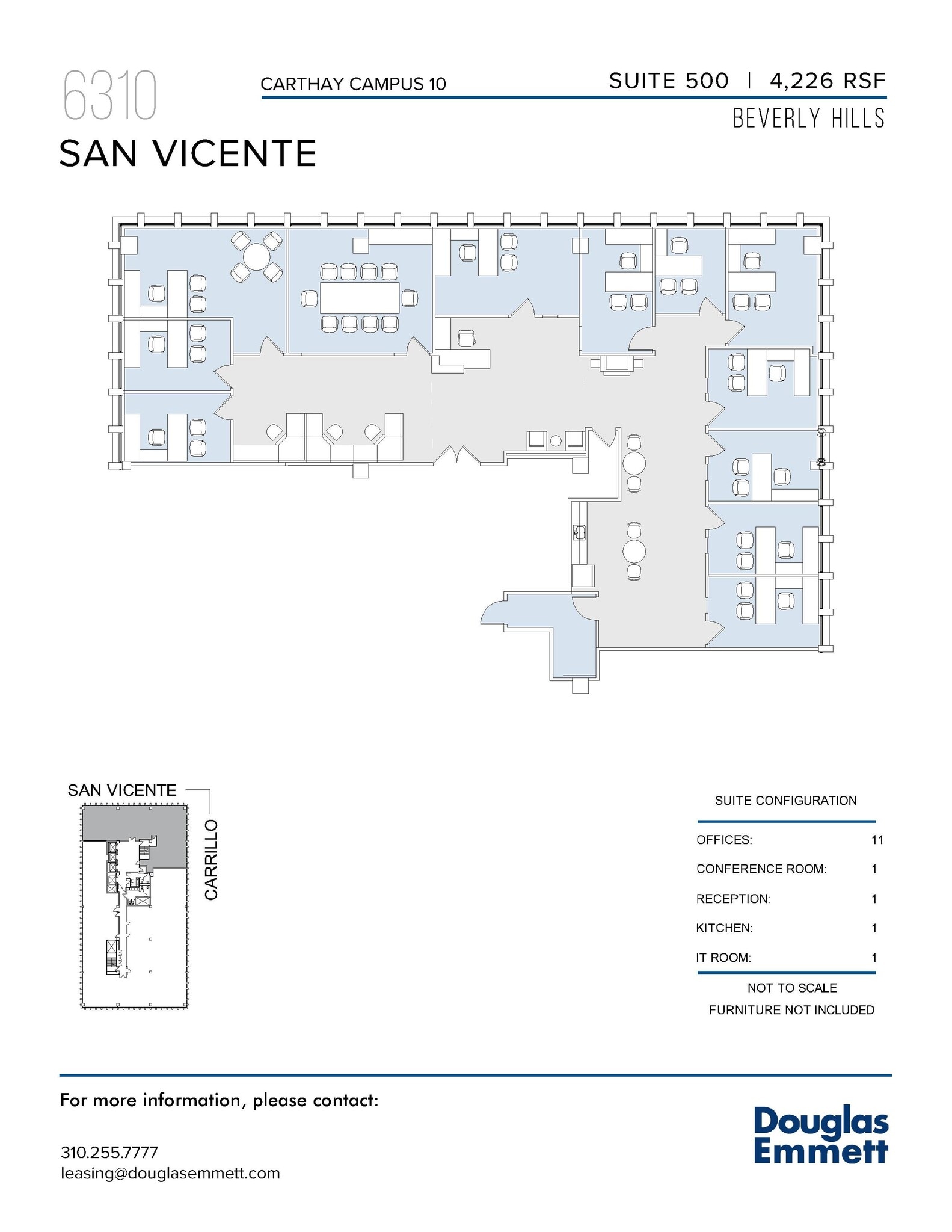 6310 San Vicente Blvd, Los Angeles, CA for lease Floor Plan- Image 1 of 1