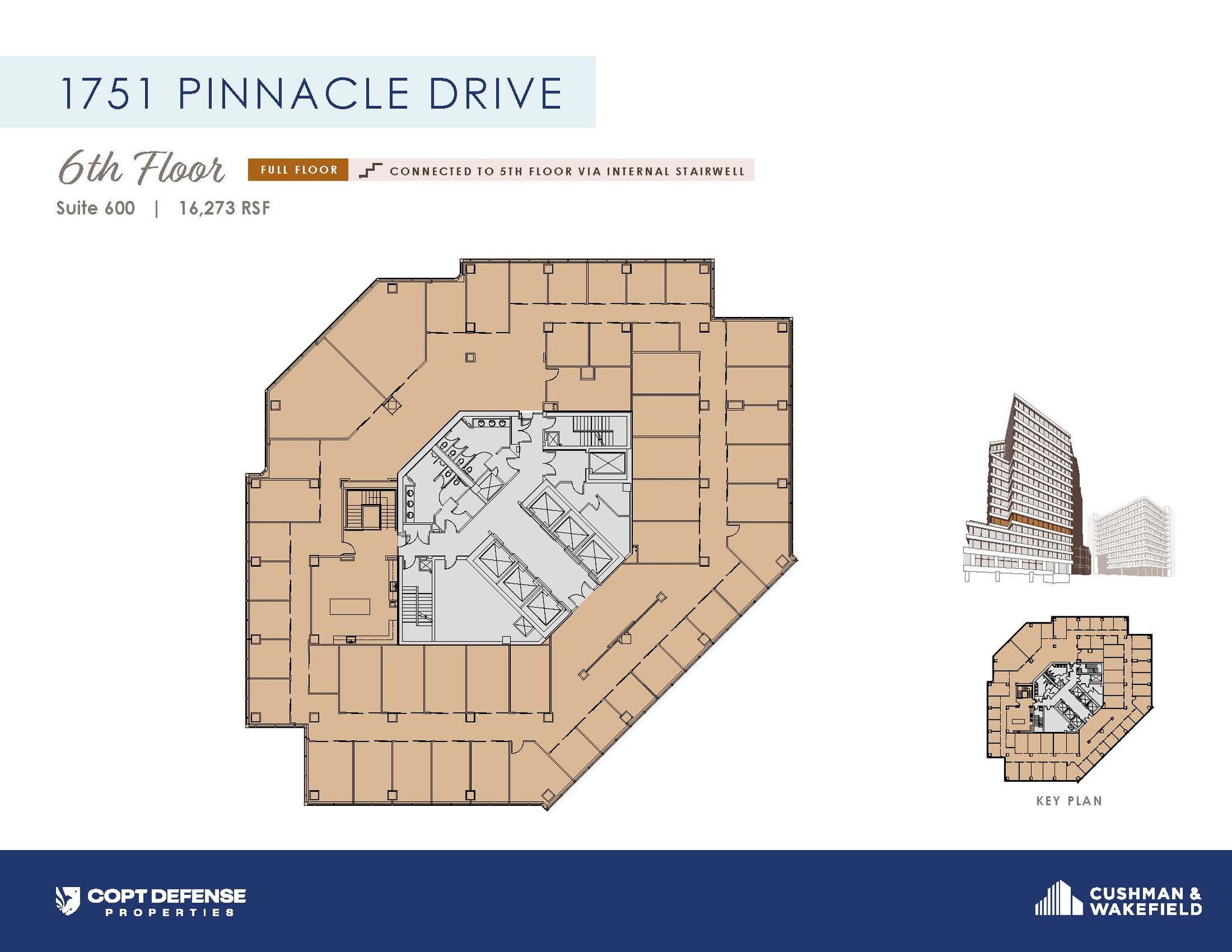 1751 Pinnacle Dr, McLean, VA à louer Plan d’étage- Image 1 de 1