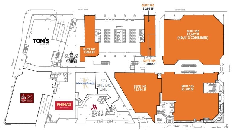 30-40 7th St S, Minneapolis, MN for lease Floor Plan- Image 1 of 1