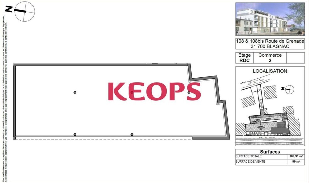 108 Bis Route De Grenade, Blagnac for lease - Floor Plan - Image 2 of 11