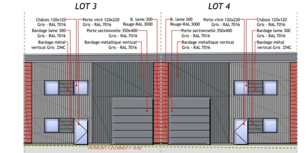 Flex in Chaponost for lease - Floor Plan - Image 3 of 4
