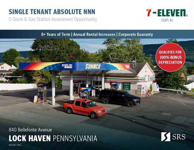 Plus de détails pour 840 Bellefonte Ave, Lock Haven, PA - Commerce de détail à vendre