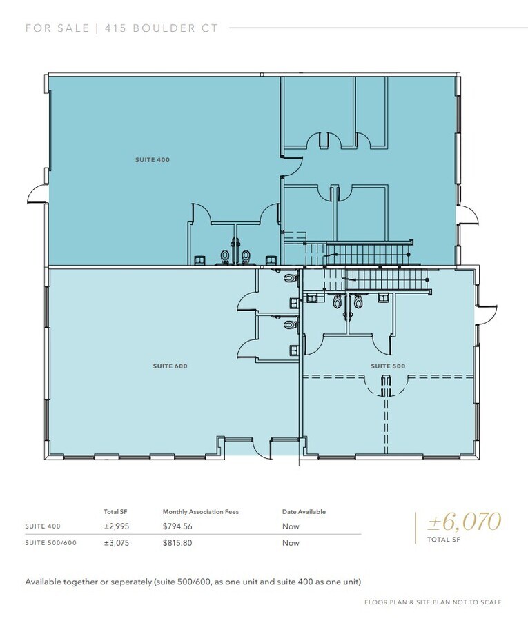 415 Boulder Ct, Pleasanton, CA 94566 - Unité 400 - - Plan d’étage - Image 1 of 1
