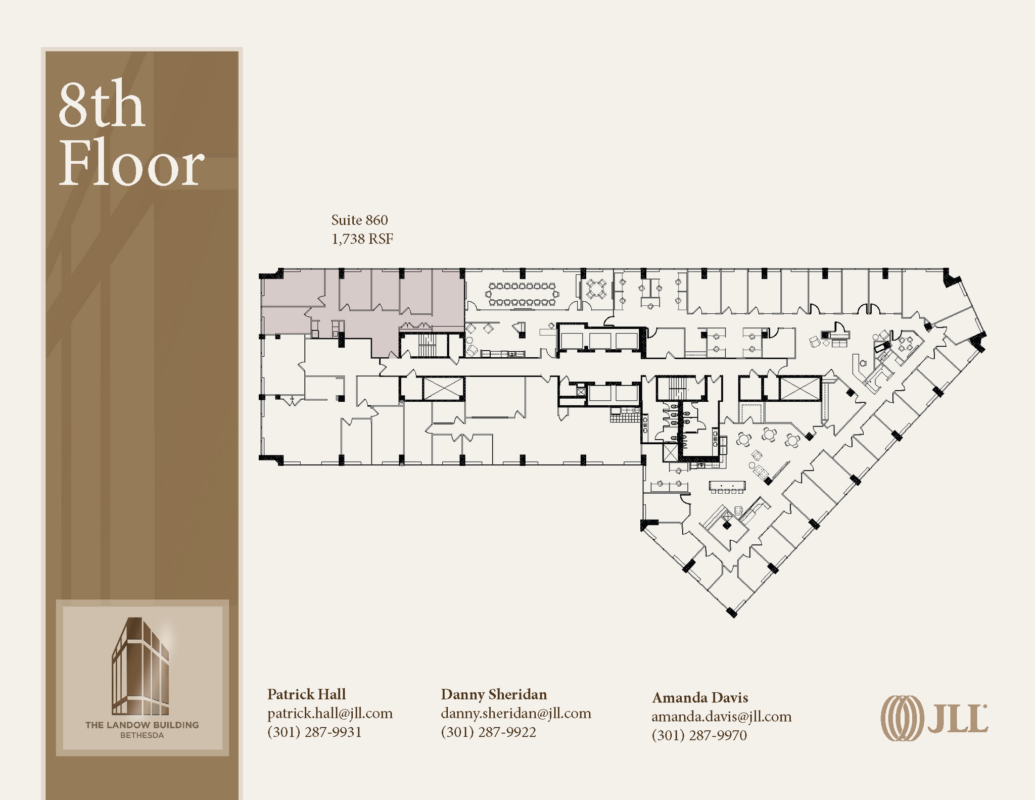 7910 Woodmont Ave, Bethesda, MD à louer Plan d’étage- Image 1 de 1