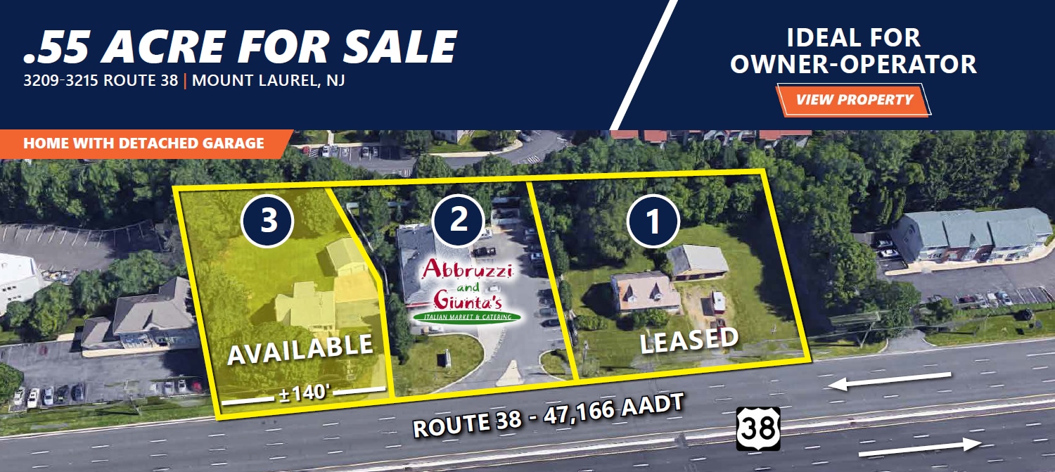 3215 Route 38, Mount Laurel Township, NJ à vendre Photo principale- Image 1 de 2