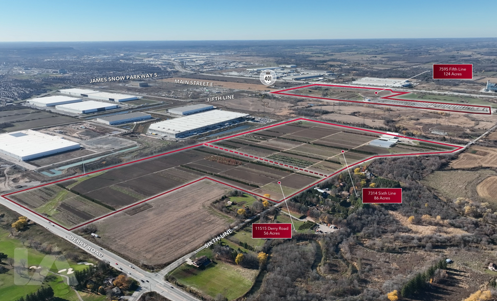 Milton Industrial Development Lands portfolio of 2 properties for sale on LoopNet.ca - Aerial - Image 2 of 4