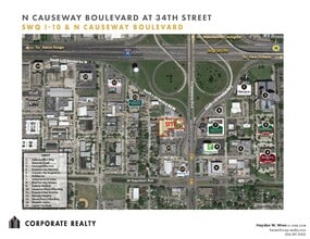 2312 N Causeway Blvd, Metairie, LA - AERIAL  map view