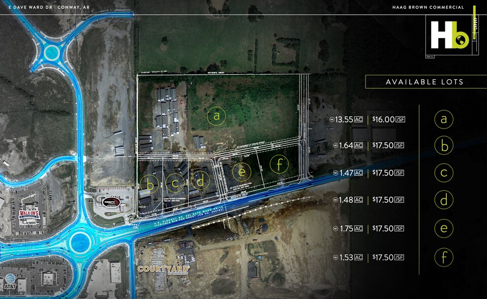1310 E Dave Ward Dr, Conway, AR for sale - Plat Map - Image 2 of 3
