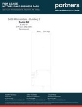 5151 Mitchelldale St, Houston, TX à louer Plan de site- Image 1 de 1