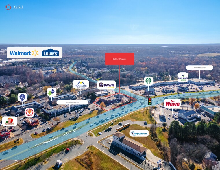 10701 Courthouse Rd, Fredericksburg, VA à vendre - Aérien - Image 3 de 4