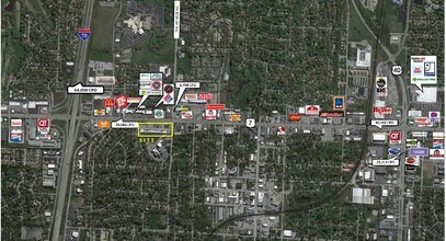 701-725 NW 7 Hwy, Blue Springs, MO - aerial  map view