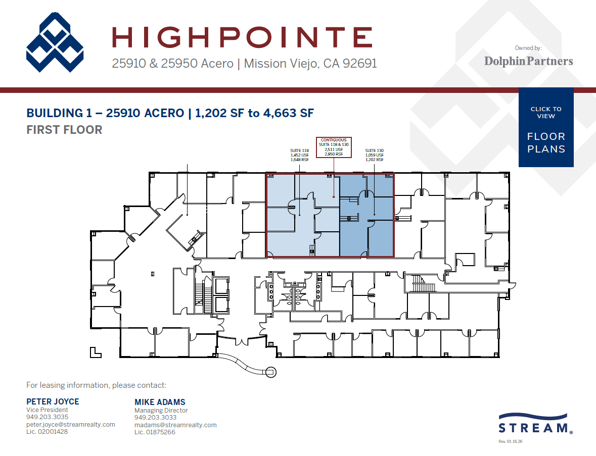 25950 Acero, Mission Viejo, CA à louer Plan d’étage- Image 1 de 1