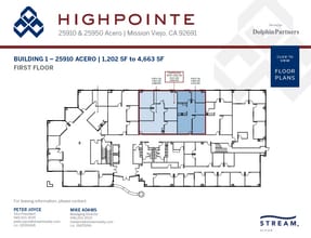 25950 Acero, Mission Viejo, CA à louer Plan d’étage- Image 1 de 1