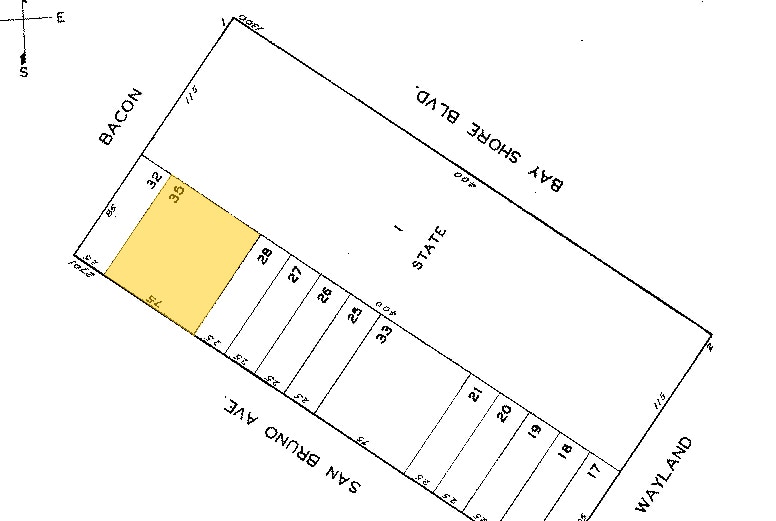 2713-2717 San Bruno Ave, San Francisco, CA for sale - Plat Map - Image 3 of 4