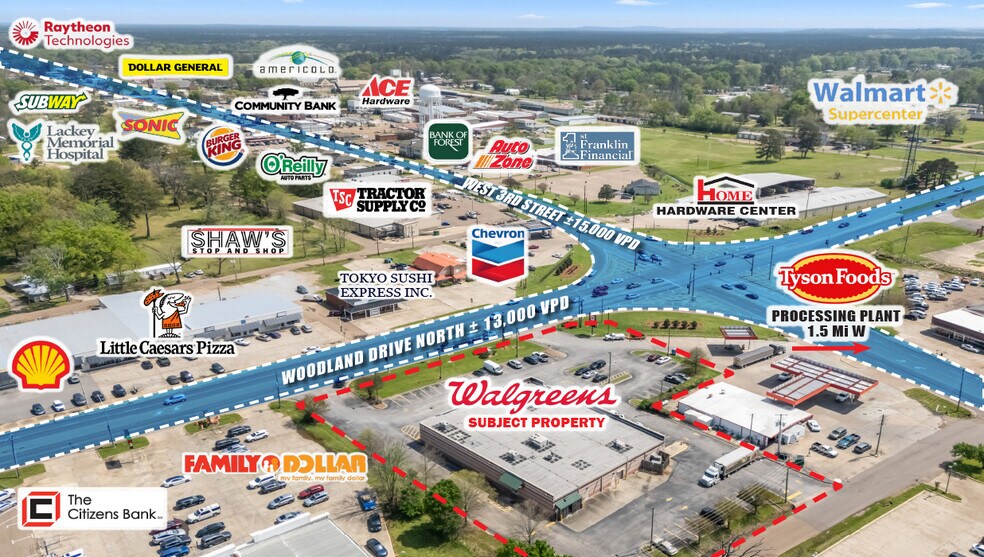 219 Woodland Dr N, Forest, MS à vendre - Photo du bâtiment - Image 2 de 2