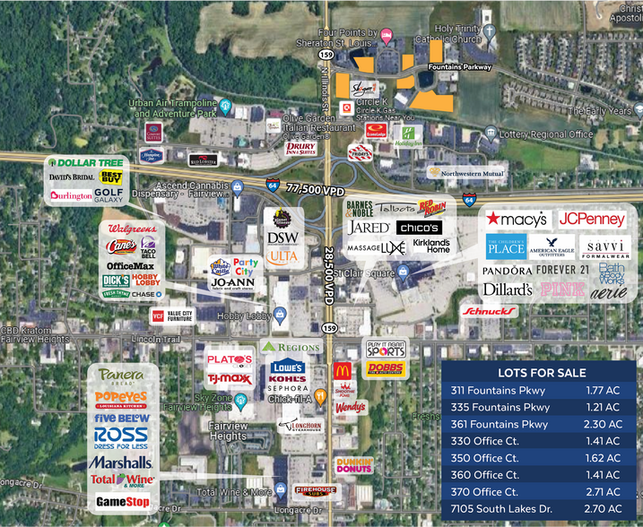 350 Office Ct, Fairview Heights, IL for sale - Aerial - Image 3 of 3