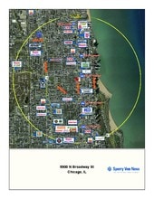 1206 W Rosedale Ave, Chicago, IL - AÉRIEN Vue de la carte