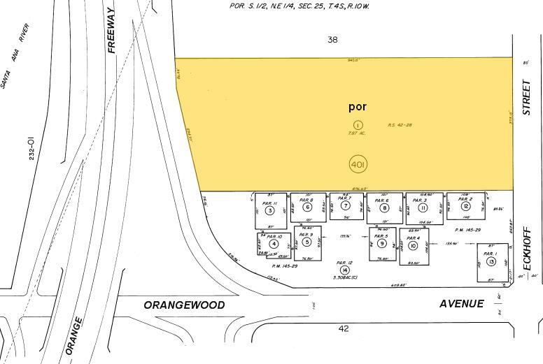 628 N Eckhoff St, Orange, CA for lease - Plat Map - Image 3 of 6