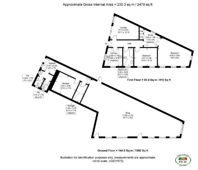College Green, Tywyn à vendre - Plan d’étage - Image 3 de 3