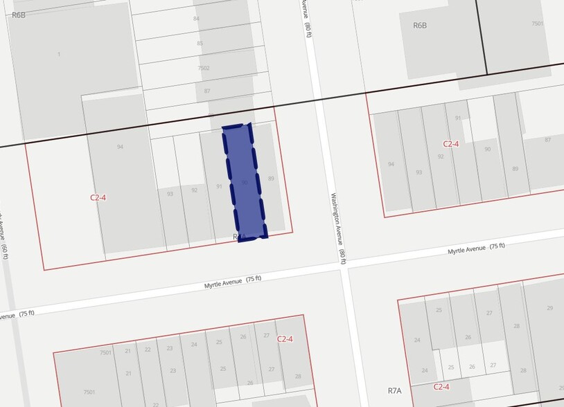 459-461 Myrtle Ave, Brooklyn, NY for lease - Plat Map - Image 2 of 2