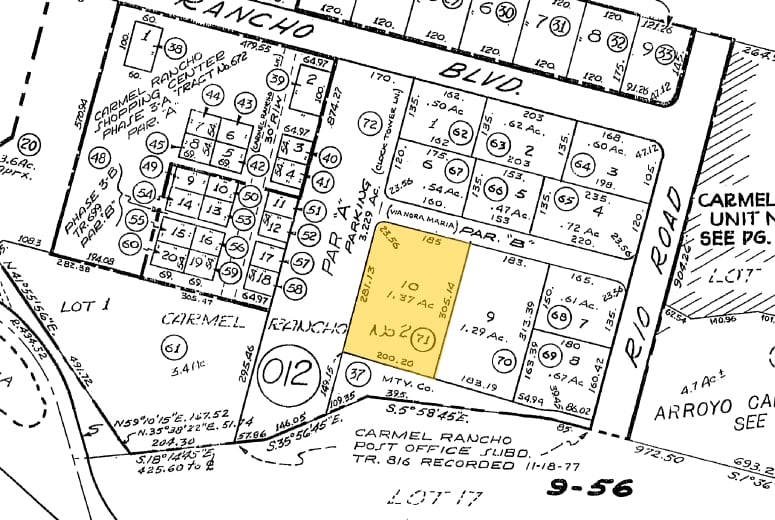 200 Clock Tower Pl, Carmel, CA for lease - Plat Map - Image 3 of 18