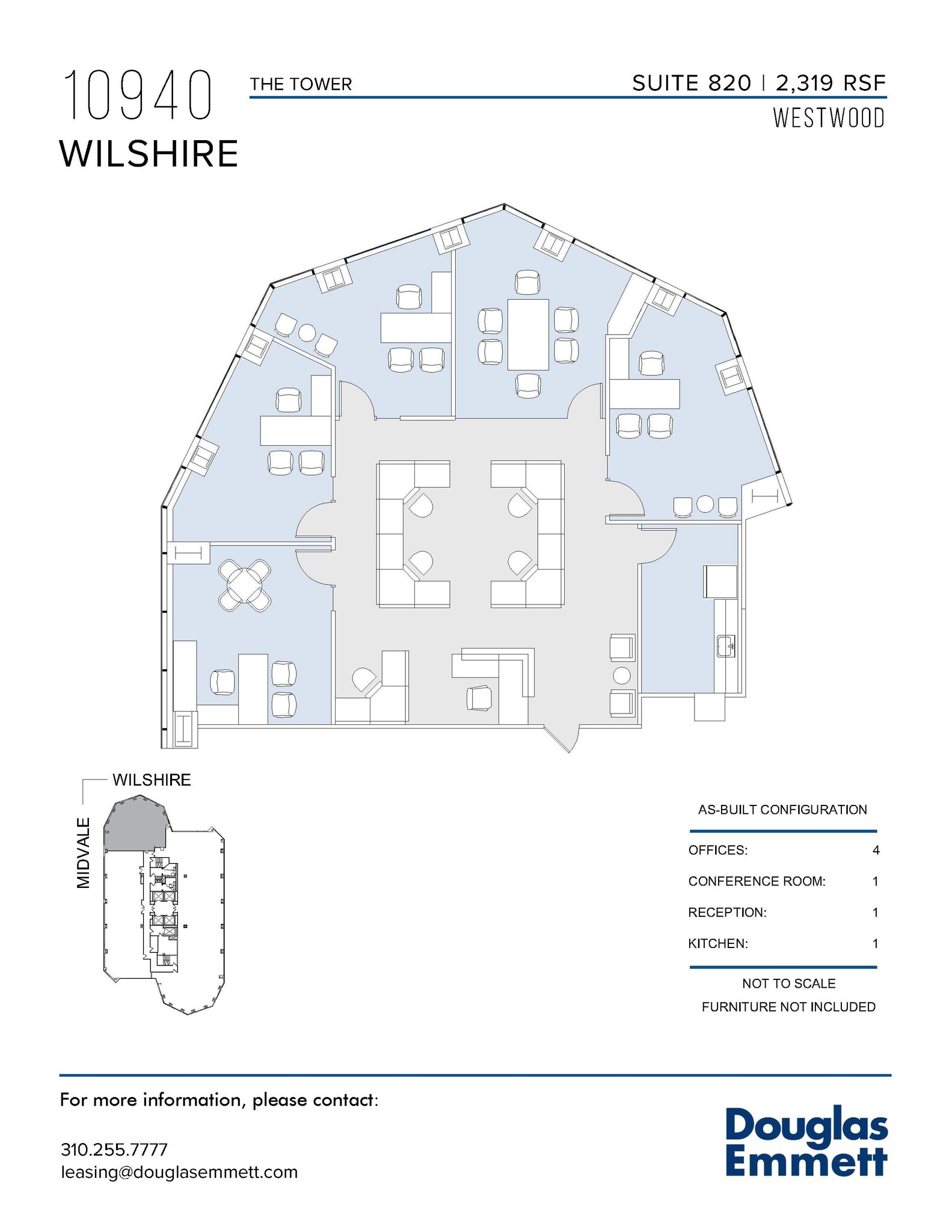 10940 Wilshire Blvd, Los Angeles, CA à louer Plan d  tage- Image 1 de 1