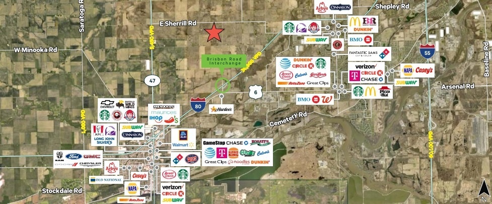 SWC of Sherrill Road & Brisbin Road, Morris, IL for sale - Building Photo - Image 1 of 1