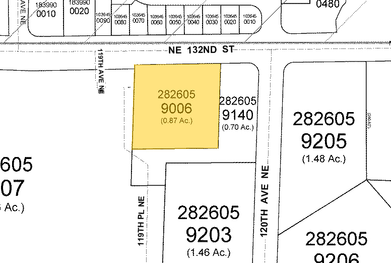 11911 NE 132nd St, Kirkland, WA for lease - Plat Map - Image 2 of 4