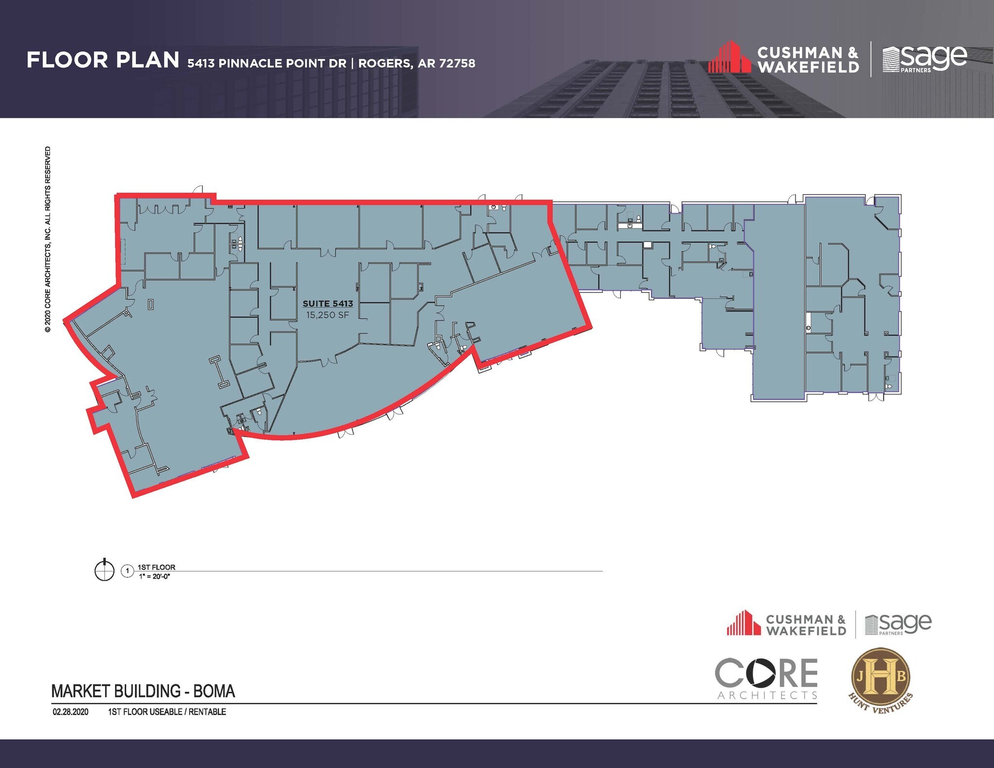 5403-5415 Pinnacle Point Dr, Rogers, AR à louer Plan d’étage- Image 1 de 1