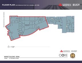 5403-5415 Pinnacle Point Dr, Rogers, AR à louer Plan d’étage- Image 1 de 1