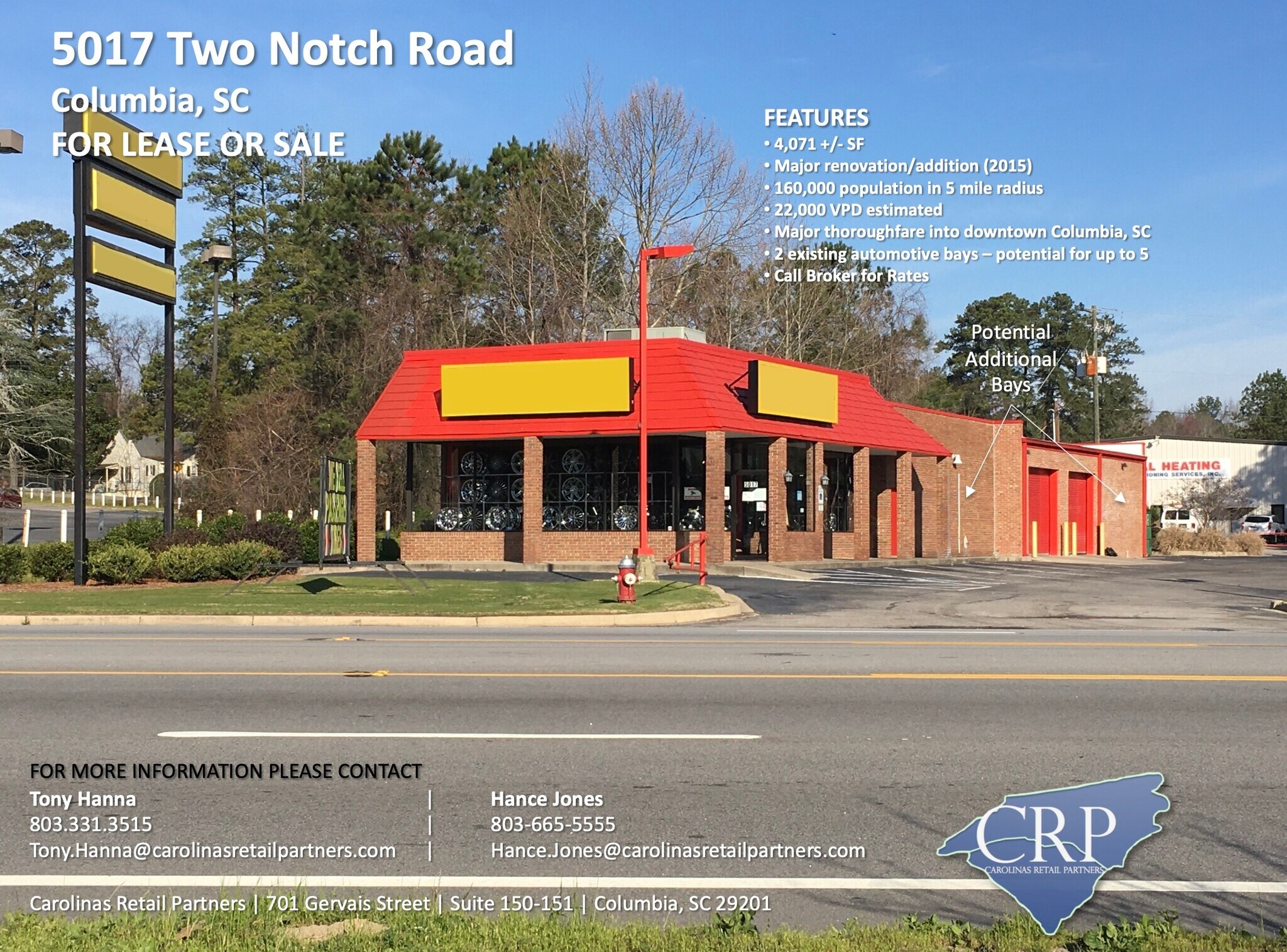 5017 Two Notch Rd, Columbia, SC for sale Building Photo- Image 1 of 1