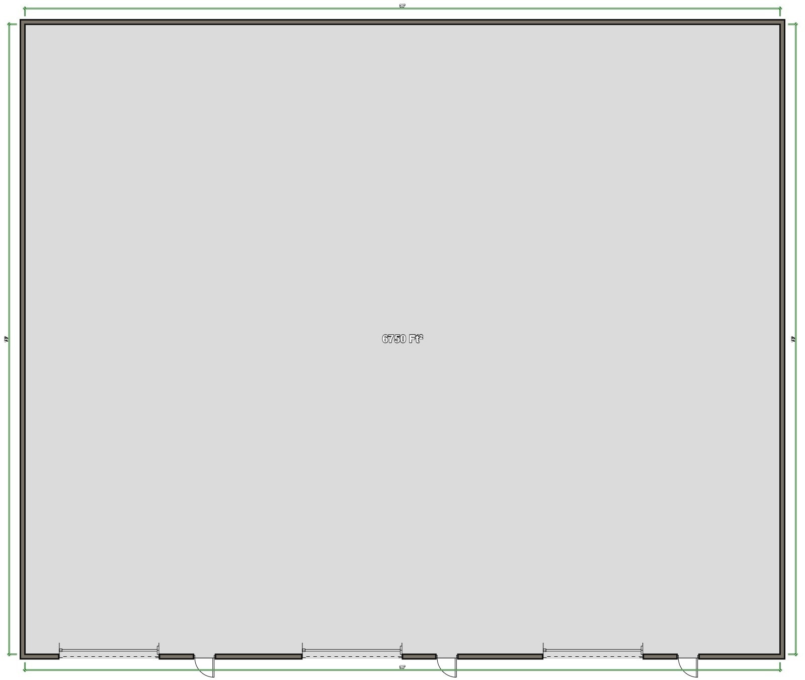 7402 & 7406 Mansfield Hwy, Kennedale, TX à louer Plan d’étage- Image 1 de 1