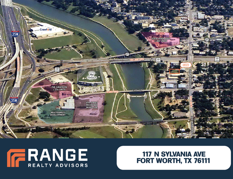 117 N Sylvania Ave, Fort Worth, TX for lease - Aerial - Image 1 of 5