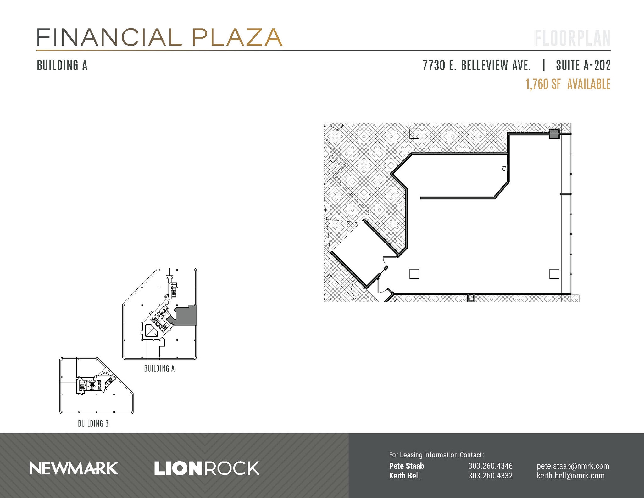 7730 E Belleview Ave, Greenwood Village, CO for lease Floor Plan- Image 1 of 2