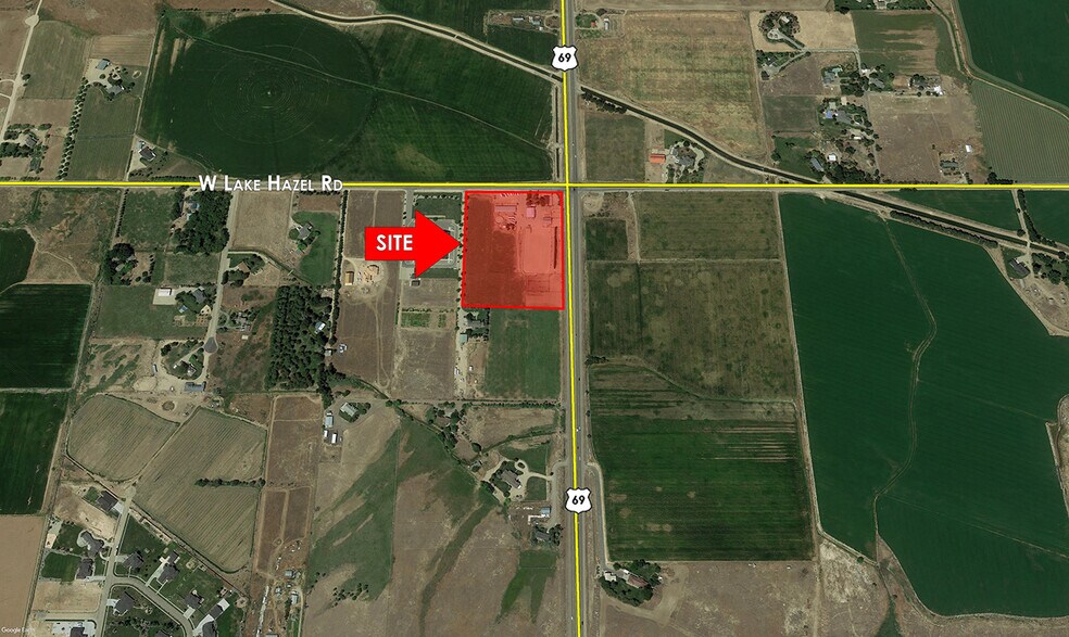 65 W Lake Hazel Rd, Meridian, ID à vendre - Aérien - Image 1 de 5